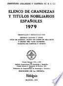 Elenco de grandezas y títulos nobiliarios españoles