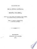 Elogio de la Reina Catolica Doña Isabel