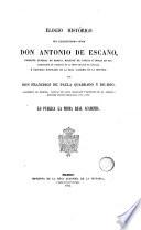 Elogio histórico del Excmo. Sr. D. Antonio de Escaño