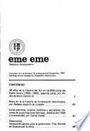 Eme eme; estudios dominicanos