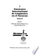 Encuentro Internacional de Lingüística en el Noroeste