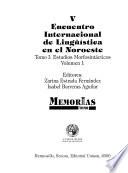 Encuentro Internacional de Lingüística en el Noroeste