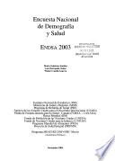 Encuesta nacional de demografía y salud