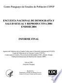 Encuesta nacional de demografía y salud sexual y reproductiva 2004
