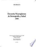 Encuesta nicaragüense de demografía y salud, 1998