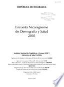 Encuesta nicaragüense de demografía y salud, 2001
