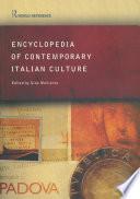Encyclopedia of Contemporary Italian Culture