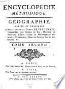 Encyclopédie Méthodique. Géographie