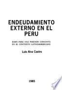 Endeudamiento externo en el Perú