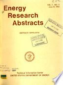 Energy Research Abstracts