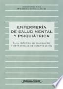 Enfermería de salud mental y psiquiátrica