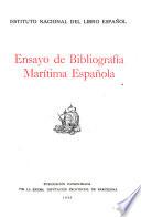 Ensayo de bibliografía marítima española