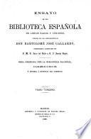 Ensayo de una biblioteca Española de libros raros y curiosos