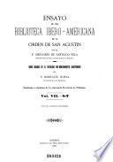Ensayo de una biblioteca ibero-americana de la Orden de San Agustin