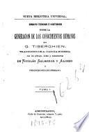 Ensayo teórico e histórico sobre la generación de los conocimientos humanos