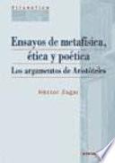 Ensayos de metafísica, ética y poética