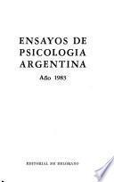 Ensayos de psicología argentina