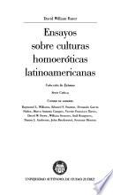 Ensayos sobre culturas homoeróticas latinoamericanas