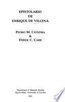Epistolario de Enrique de Villena
