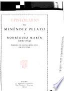Epistolario de Menéndez Pelayo y Rodríguez Marín, 1891-1912