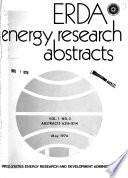 ERDA Energy Research Abstracts