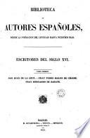 Escritores del siglo XVI, 1 (Biblioteca Autores Españoles, 27)