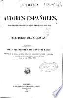 Escritores del siglo XVI.