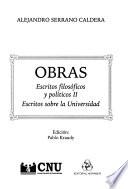 Escritos filosóficos y políticos II. Escritos sobre la universidad