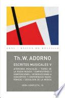 Escritos musicales V