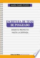 Escritura de tesis de posgrado