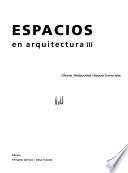 Espacios en arquitectura III