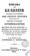 Espada de la gracia contra las cabezas del pecado mortal