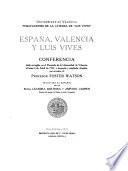España, Valencia y Luis Vives