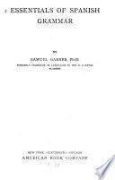 Essentials of Spanish Grammar