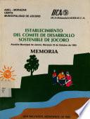 Establecimiento del comité de desarrollo sostenible de Jocoro. Memoria