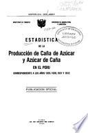 Estadística de la Producción de Caña de Azucar y Azúcar de Caña en el Perú