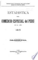 Estadística del Comercio Especial del Perú