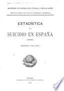Estadística del suicidio en España