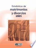 Estadísticas de matrimonios y divorcios 2005