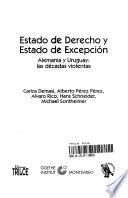 Estado de derecho y estado de excepción