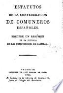 Estatutos de la Confederacion de Comuneros españoles