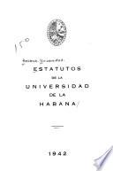 Estatutos de la Universidad de la Habana