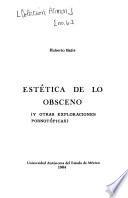 Estética de lo obsceno y otros exploraciones pornotópicas