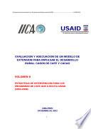 Estrategia de Intervencion para los Programas de Cafe que Ejecuta USAID (2003-2008)
