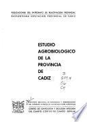 Estudio agrobiológico de la provincia de Cádiz