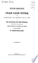 Estudio biográfico de Juan Luis Vives