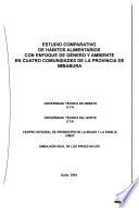 Estudio comparativo de hábitos alimentarios con enfoque de género y ambiente en cuatro comunidades de la provincia de Imbabura