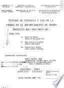 Estudio de tenencia y uso de la tierra en el Departamento de Oruro: Aspectos legales