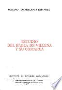 Estudio del habla de Villena y su comarca