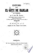 Estudio sobre el arte de hablar en público